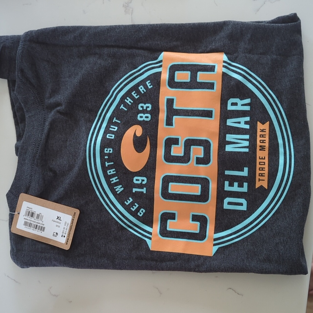 Costa Del Mar Dark Heather T-Shirt Mens XL